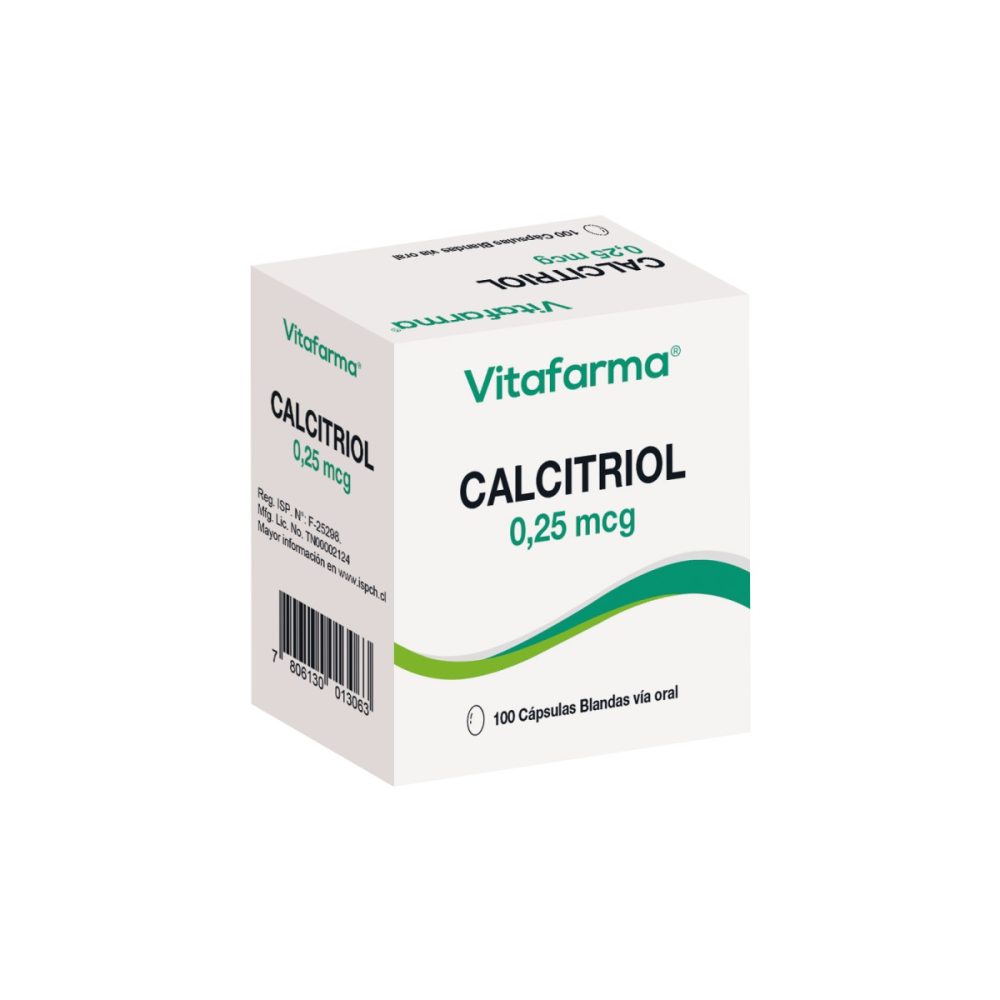 Calcitriol cápsulas blandas 0,25 mcg