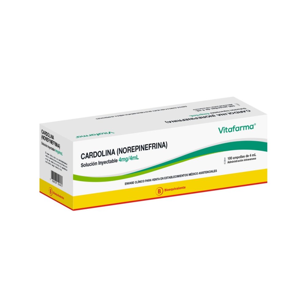 Cardolina solución inyectable 4 mg/4 mL